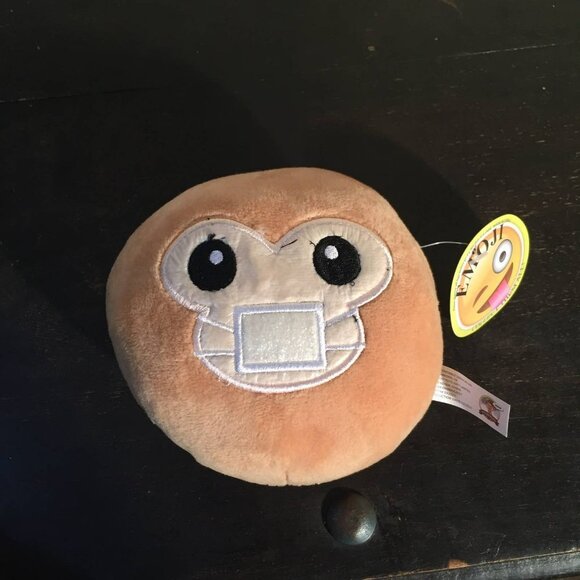 Sick Monkey Emoji Stuffed Animal Plush - Picture 4 of 5